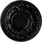 Ekena Millwork Odessa Ceiling Medallion (Fits Canopies up to 2 1/2"), Hand-Painted Jet Black, 7 1/2"OD x 1 1/8"P CM07ODBLF - alternate 1